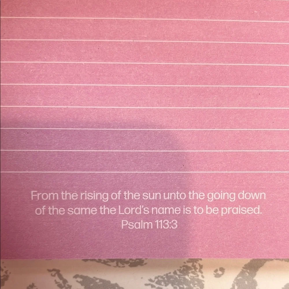 Inspirational Notepad with Colorful Biblical Quotes- NWT Scriptures